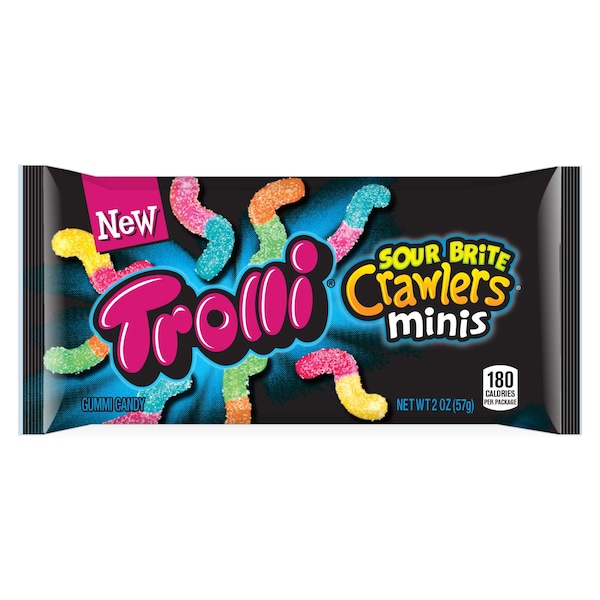 Trolli Trolli Gusanos Brillantes Agrios Mini de 2 oz., paq. de 144 - 11099