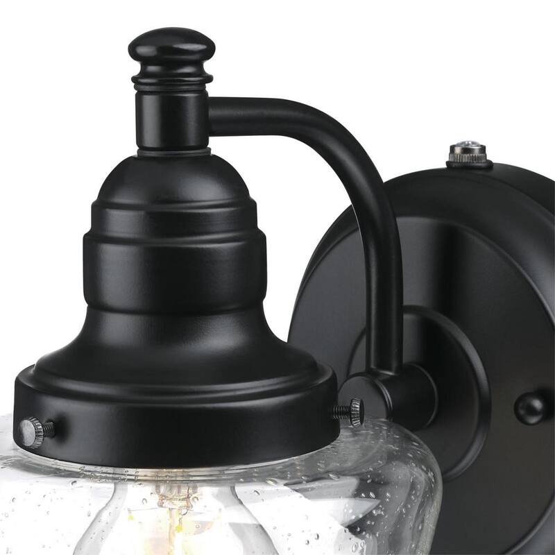 Westinghouse Eddystone 1-Light Matte Black Outdoor Wall Mount Sconce with Clear Seeded Glass, Dusk to Dawn Sensor - 6121200

Westinghouse Eddystone 1-Luz Mate Negro Montaje en Pared Exterior con Vidrio Transparente Sembrado, Sensor de Anochecer a Amanecer - 6121200