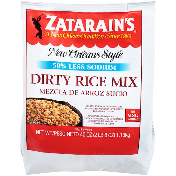 Zatarain's Reducido en Sodio Mezcla para Arroz Sucio 40 oz., PK6 - 900474441