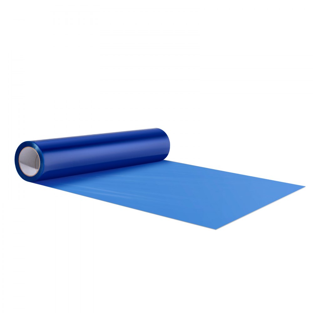 VEVOR Carpet Protection Film, 24" x 200' Floor and Surface Shield with Self Adhesive Backing & Easy Installation, Polyethylene Adhesive Car Mat Protector Roll for Construction Renovation, Blue - JYXBHMLS24YC0N190V0