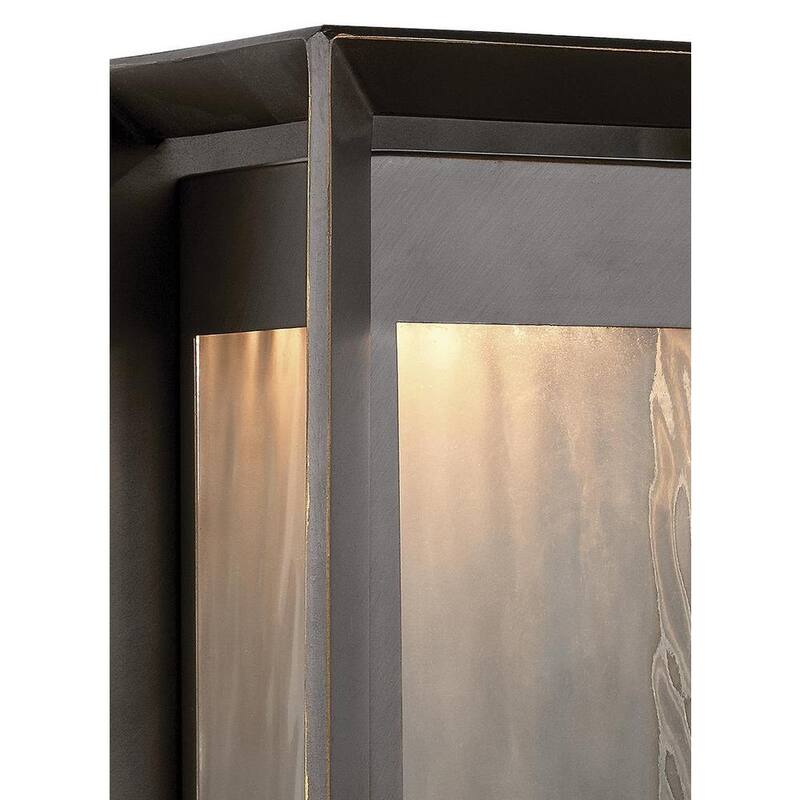 Iluminación de generación Urbandale 1 luz de pared de linterna de bronce antiguo integrada LED de 13 pulgadas para exteriores - OL13701ANBZ-L1