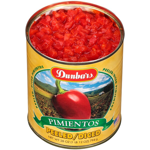 Dunbar 2.5 Pimientos Pelados Picados, PK12 - 07024411120001