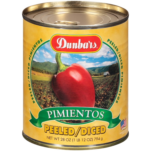 Dunbar 2.5 Pimientos Pelados Picados, PK12 - 07024411120001