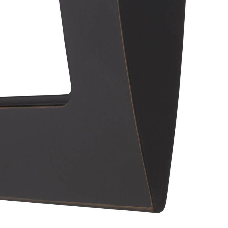 Colección de decoración para el hogar Frolynn, Farol de Pared para Exterior de 1 luz de 16 pulgadas en Bronce Frotado con Acentos Dorados, con Luz LED Integrada y Vidrio Esmerilado - 23712