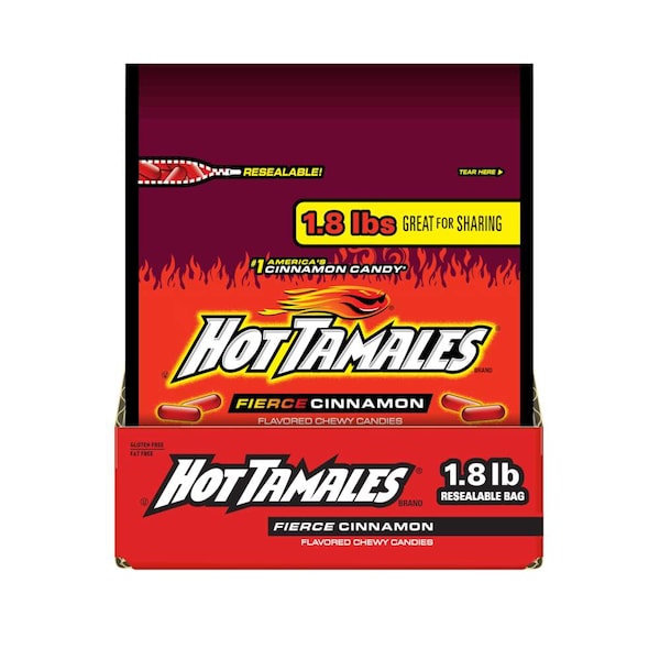 Hot Tamales Hot Tamales 28.8 oz. Bolsa de pie canela, PK6 - 7097049462