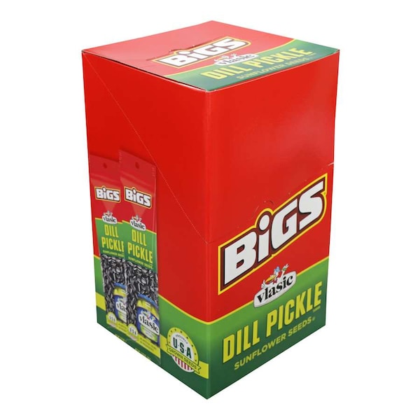 Semillas de girasol con pepinillos en vinagre Bigs Bigs 2.75 oz., paquete de 72 - 1601201027