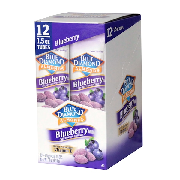 Almendras azules Blue Diamond asadas en horno con arándanos 1.5 oz., paquete de 144 - 09475