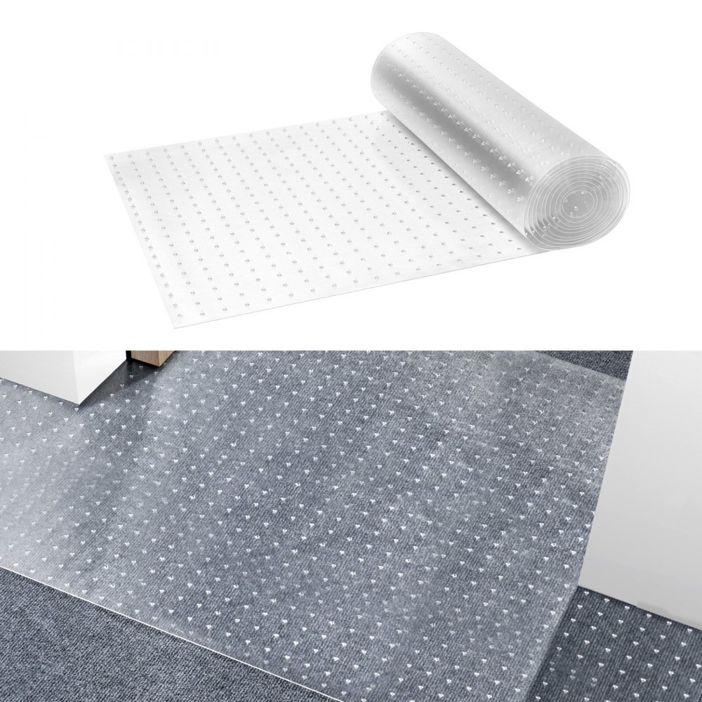 VEVOR Carpet Protector for Pets, 24" x 12' PVC Scratch-Proof Cat Carpet Protector for Doorway, Anti-Slip Cat Scratch Protector Mat, Easy to Cut Plastic Carpet Scratch Stopper, Cat Scratch Guard Carpet - YXJBHMTM24YCYK6NIV0