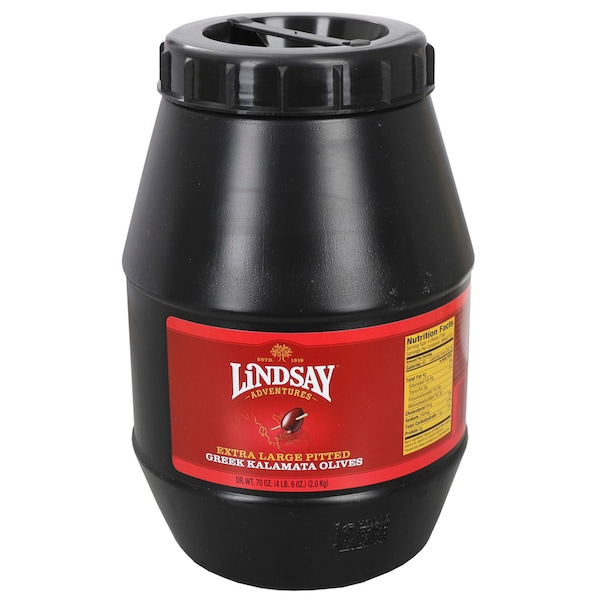 Aceitunas Kalamata grandes sin hueso Lindsay Lindsay importadas, 70 oz, paquete de 6 - A004032