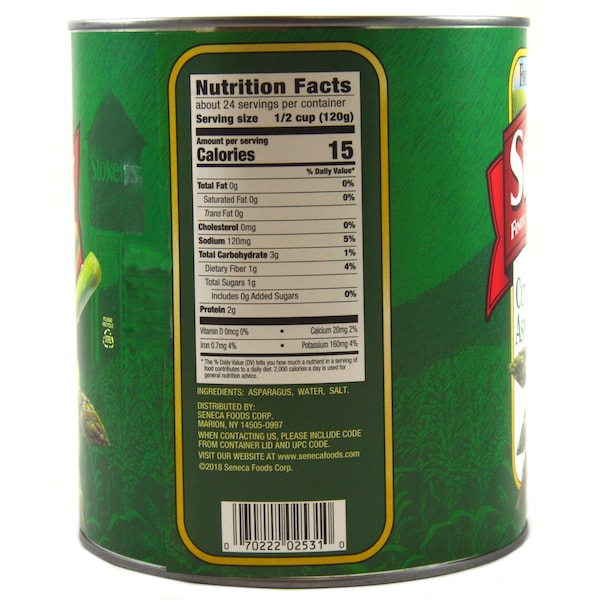 Stokely Stokely Finest Asparagus Cuts & Tips 101 oz., PK6 - F007022292531

Stokely Stokely Mejores Cortes y Puntas de Espárragos 101 oz., Paquete de 6 - F007022292531