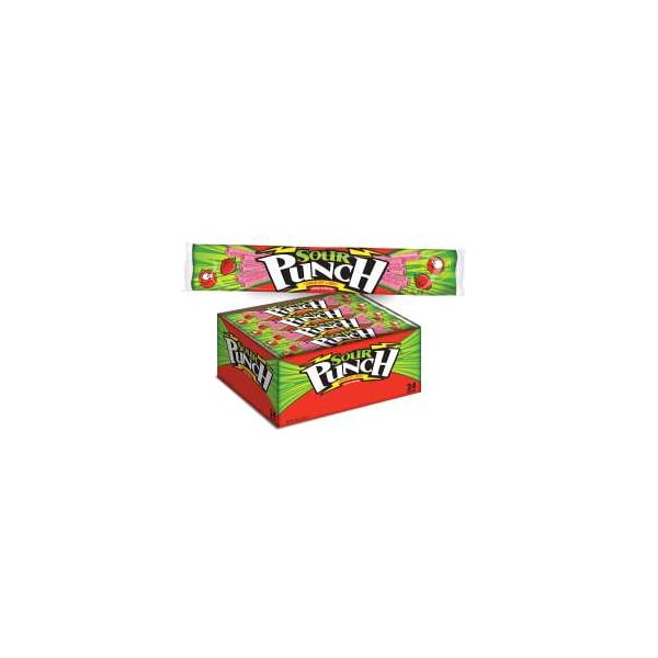 Sour Punch - Fresas Sour Punch en pajas de 2 oz., paquete de 288 - 8053