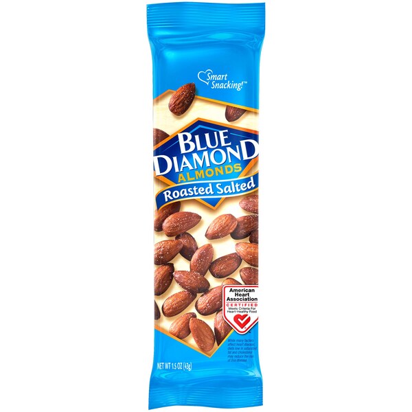 Almendras Azules Blue Diamond Tostadas y Saladas 1.5 oz., paquete de 144 - 05180