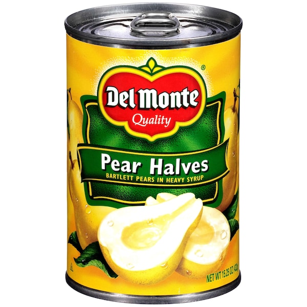 Del Monte en almíbar espeso de media pera, lata de 15.25 oz, paquete de 12 - 2000851