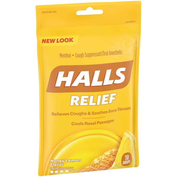 Halls Halls Pastilla para la Tos de Miel y Limón 30 Unidades, PK48 - 62183