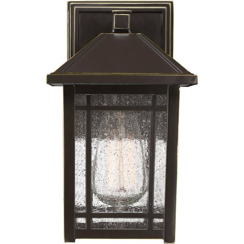 Lámpara de pared exterior Quoizel Cedar Point de 1 luz en bronce - CPT8406PN