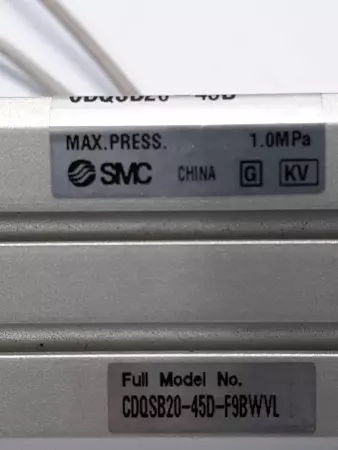 SMC Pneumatic Cylinder with Position Sensors CDQSB20-45D-F9BWVL