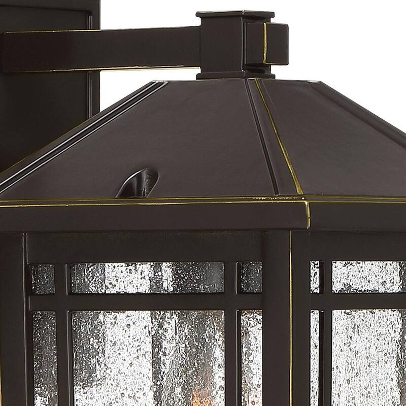 Lámpara de pared exterior Quoizel Cedar Point de 1 luz en bronce - CPT8406PN