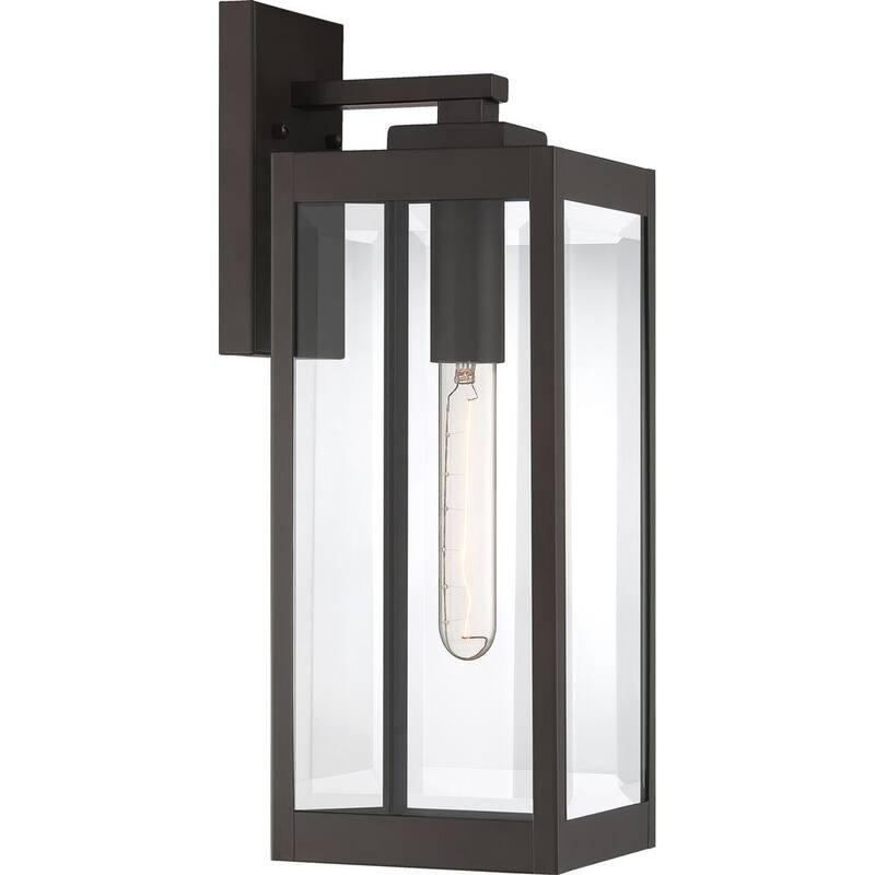 Lámpara de pared para exteriores de bronce occidental Quoizel Westover de 1 luz - WVR8406WT