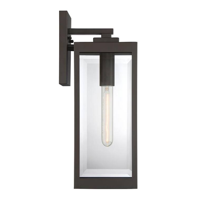 Lámpara de pared para exteriores de bronce occidental Quoizel Westover de 1 luz - WVR8406WT