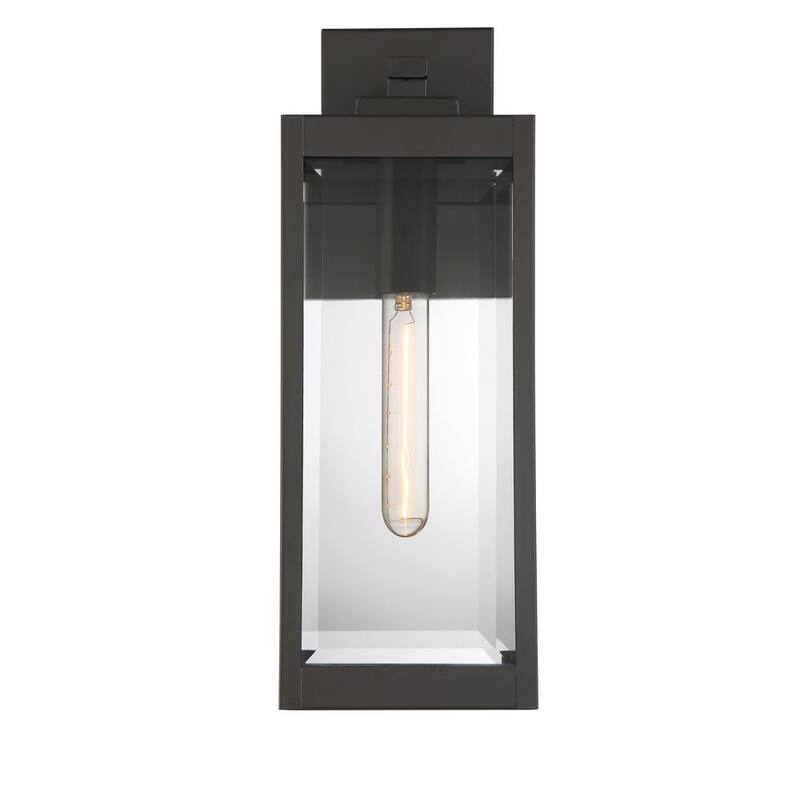 Lámpara de pared para exteriores de bronce occidental Quoizel Westover de 1 luz - WVR8406WT