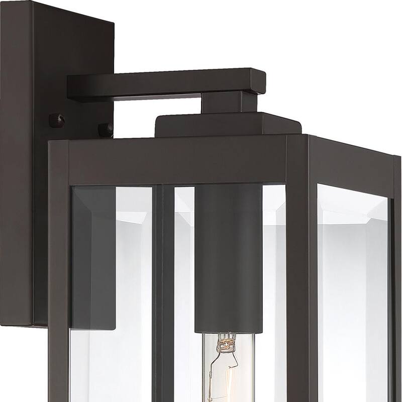Lámpara de pared para exteriores de bronce occidental Quoizel Westover de 1 luz - WVR8406WT