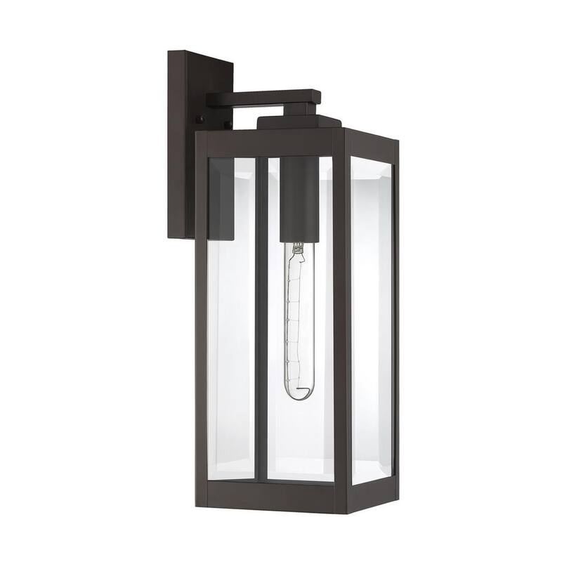 Lámpara de pared para exteriores de bronce occidental Quoizel Westover de 1 luz - WVR8406WT