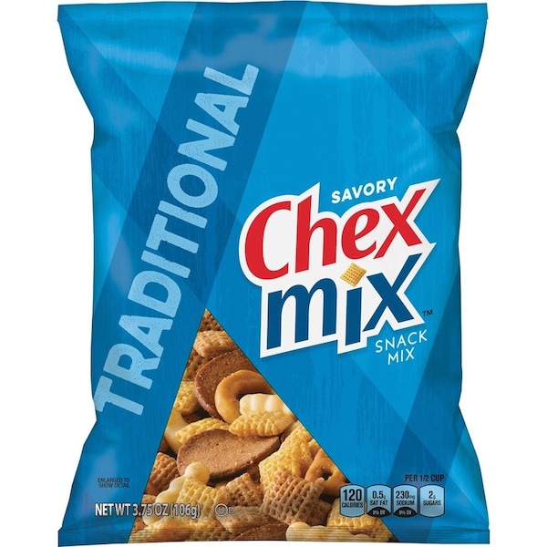 Mezcla de bocadillos Chex, Tradicional, 3.75 oz, 8 unidades, Paquete Múltiple - GNMSN14858