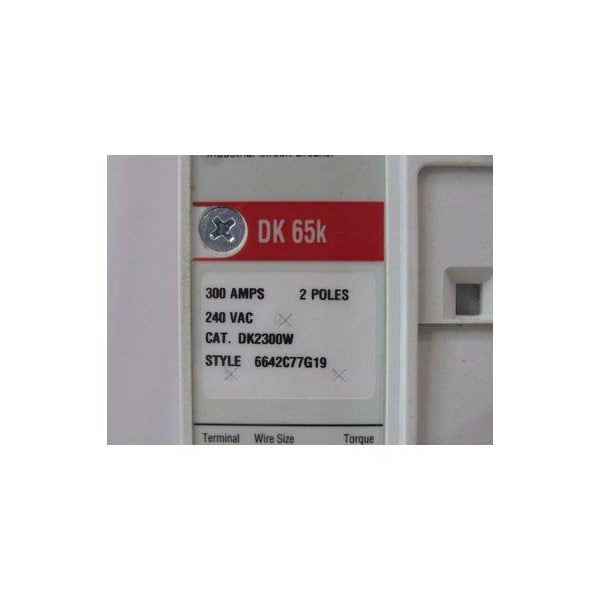 Eaton Molded Case Breakers MCCBs DK 3P 300A 240V 50/60Hz 3Ph K Frame - DK2300W