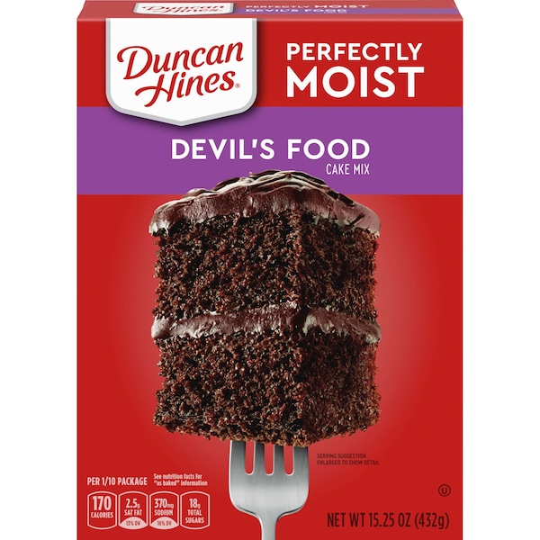 Duncan Hines Mezcla clásica para pastel diablo de 15.25 oz., paquete de 12 - 4420930757