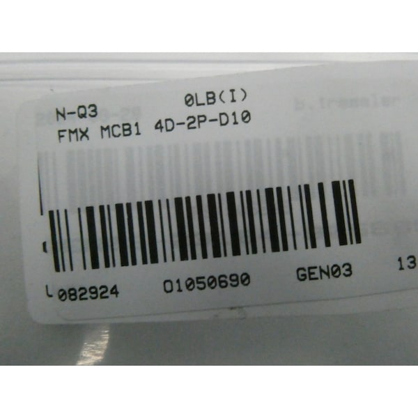 Fmx 2P 10A AMP 480V-AC MINIATURE CIRCUIT BREAKER - MCB1 4D-2P-D10
