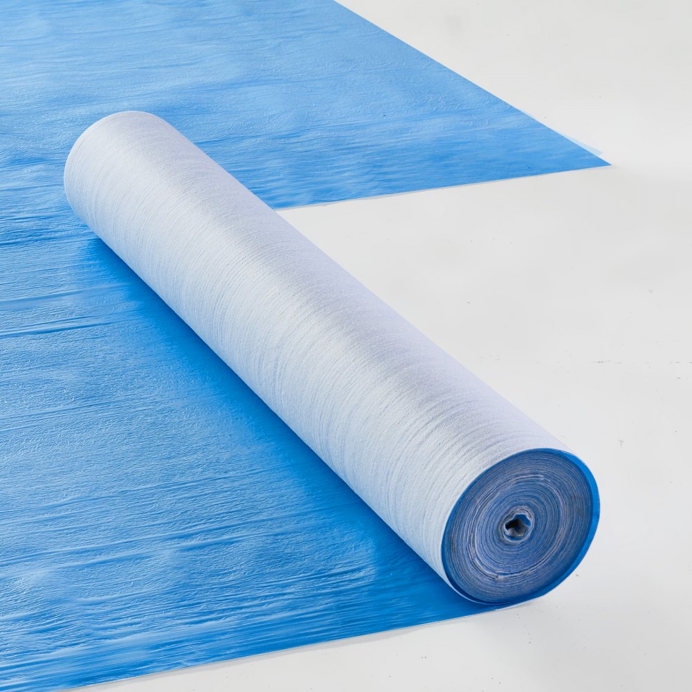 VEVOR Carpet Protection Film, 40" x 84' Floor and Surface Shield, Easy to Cut Simple Installation, Fiber Fabric Car Mat Protection Film Roll for Construction & Renovation,Blue - XWFBBHMLS40YP8YQHV0