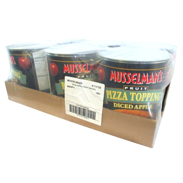 Musselmans Musselman's Aderezo de Pizza de Frutas con Manzana en Cubos en Latas de 114 oz., Paquete de 6 - FFPFZ0100MUS01