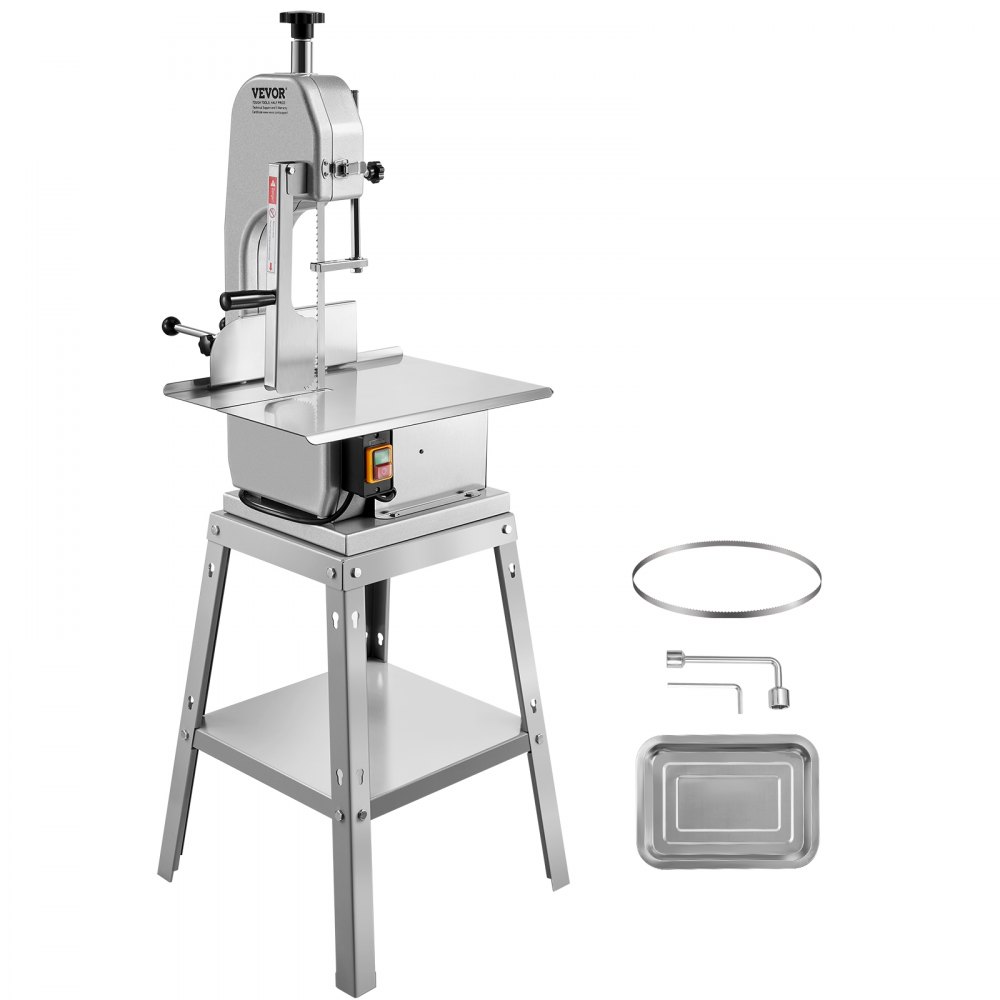 VEVOR 850W Commercial Electric Meat Bandsaw Stainless Steel Bone Sawing Machine - LDSJRJ850WL0LAGK4V1