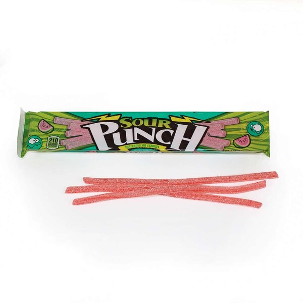 Tiras de Sandía Sour Punch de 2 oz., paquete de 288 - 8049