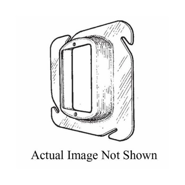 Mulberry Electrical Box Cover, 1 Gang, Square, Steel, Raised Cover - 11331