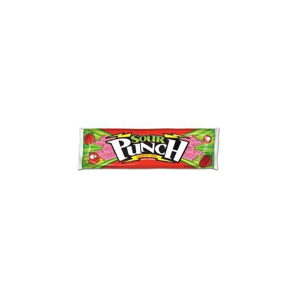 Sour Punch King Size Fresas con Limón 4.5 oz., PK24 - 8033