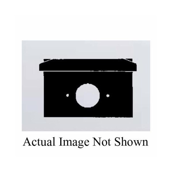 Mulberry Electrical Box Cover, Outlet Box Type, 1 Gang, Rectangular, Die-Cast Zinc, Single Receptacle Cover - 30507