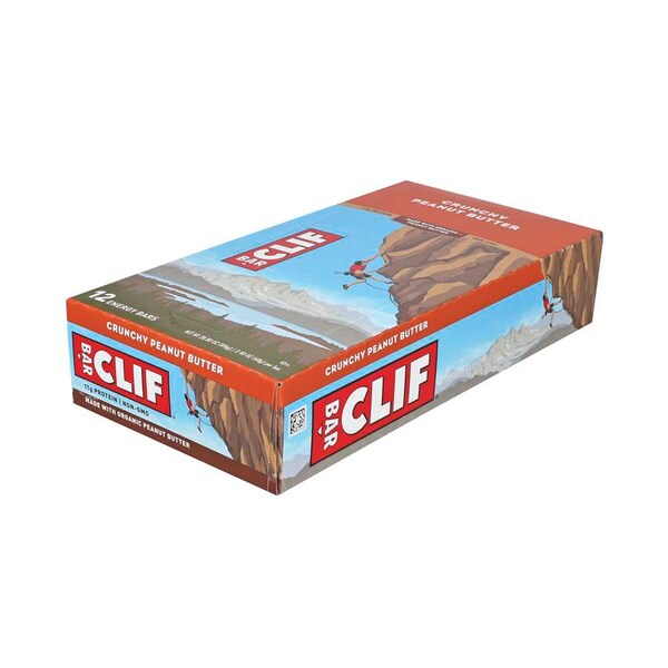 Barra de energía Clif Clif Bar Crunchy Peanut Butter de 2.4 oz., paquete de 192 - 160008