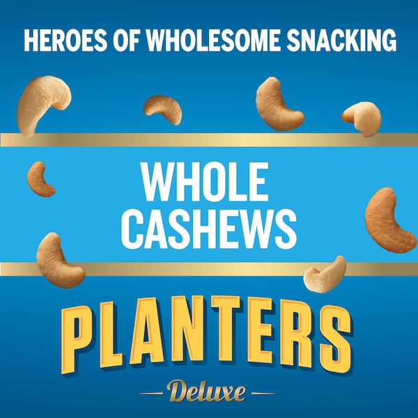Tubo de 2.25 oz de Cacahuates Deluxe Cashews de Kraft Planters, PK72 - 00029000015784