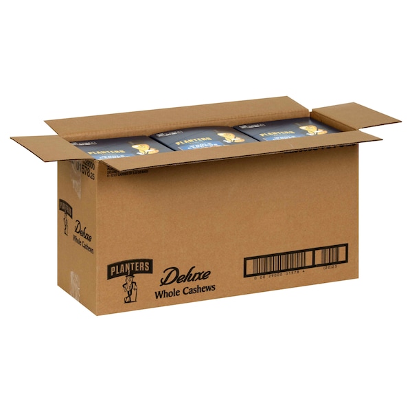 Tubo de 2.25 oz de Cacahuates Deluxe Cashews de Kraft Planters, PK72 - 00029000015784