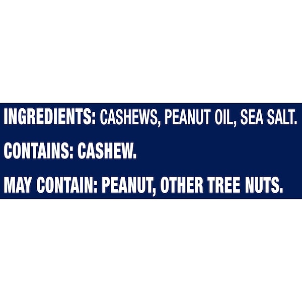Tubo de 2.25 oz de Cacahuates Deluxe Cashews de Kraft Planters, PK72 - 00029000015784
