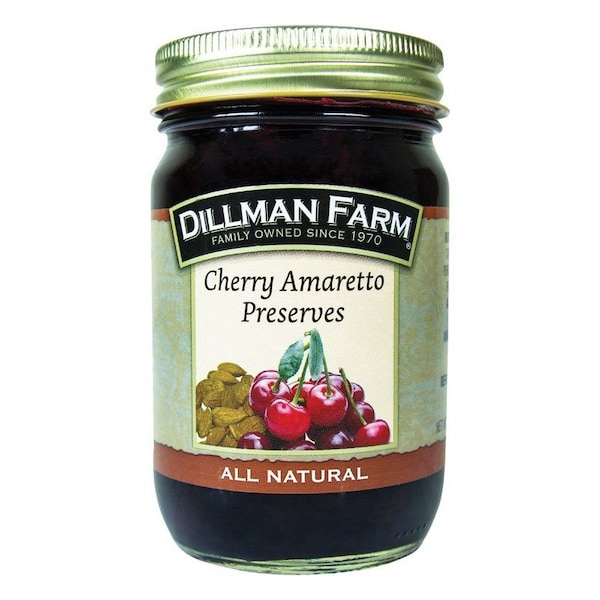 Conservas de cereza al amaretto totalmente naturales de Dillman Farms en frasco de 16 oz - 22561