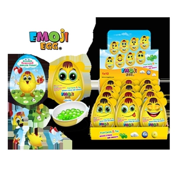 Huevo gigante de emojis con sorpresas 3PK - EE12