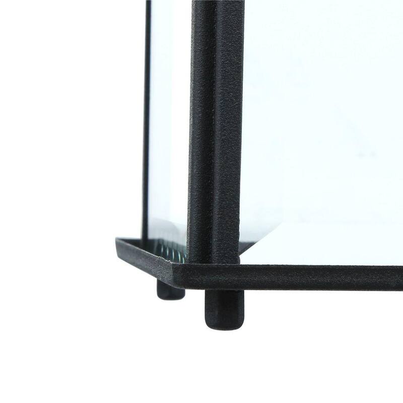 Lámpara de pared con luz LED integrada de Hampton Bay de 8.375 pulgadas en negro para uso en exteriores (Paquete de 2) - HB7002-05-2
