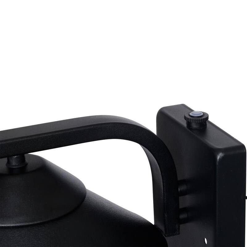 Honeywell 1-Light Negro Lámpara de Pared Redonda al Aire Libre con Sensor de Anochecer a Amanecer - SS01GG010800
