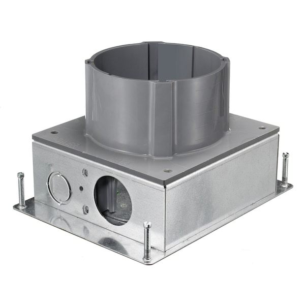 Hubbell Wiring Device-Kellems Electrical Box, Floor Box Type, Steel, Round Shape - S1SFBAV
