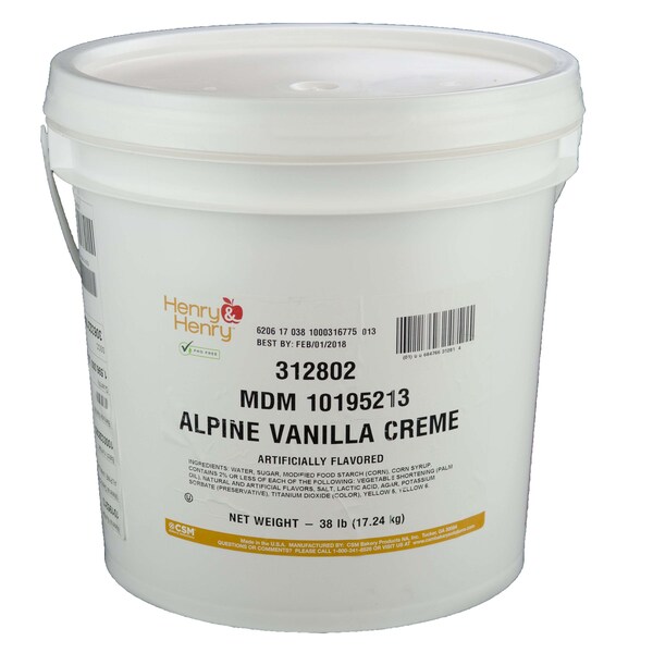 Henry And Henry Henry And Henry Alpine Vanilla Creme, 38lbs - 10195213

Henry y Henry Cremoso de Vainilla Alpine, 38 libras - 10195213