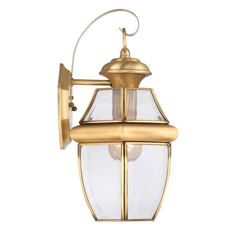 Quoizel Newbury Linterna de Pared para Exteriores de Latón de 1 Luz - NY8316B