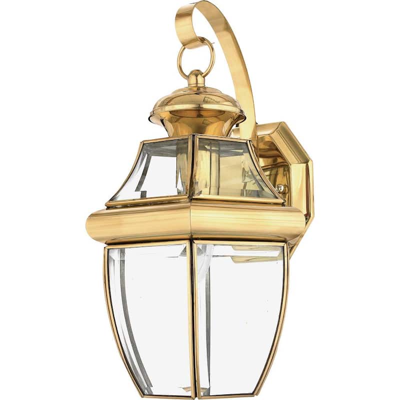 Quoizel Newbury Linterna de Pared para Exteriores de Latón de 1 Luz - NY8316B