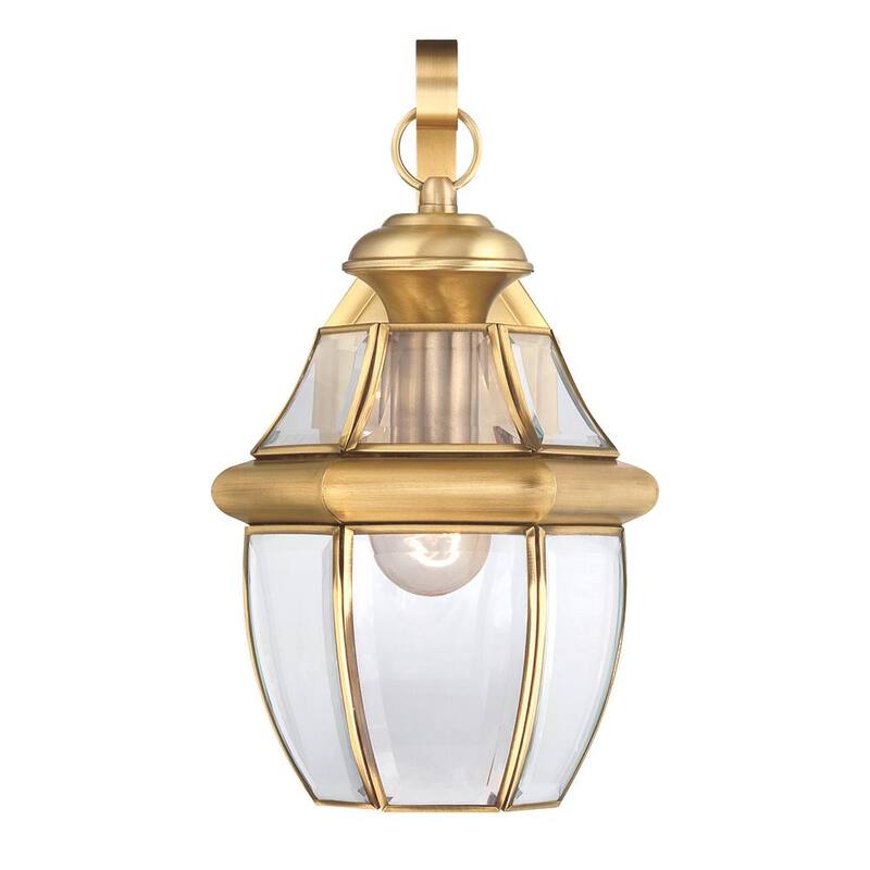 Quoizel Newbury Linterna de Pared para Exteriores de Latón de 1 Luz - NY8316B